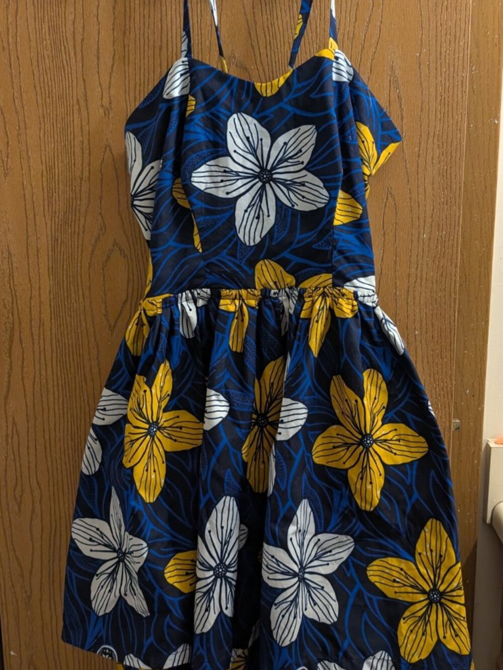 Ray Darten Hi-Lo Halter top African wax print dress. size 1X BNWT